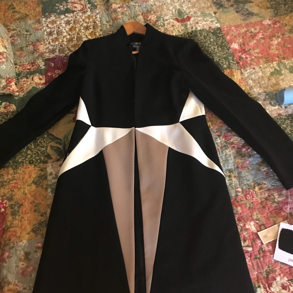 Per Se Color Block Pants Suit